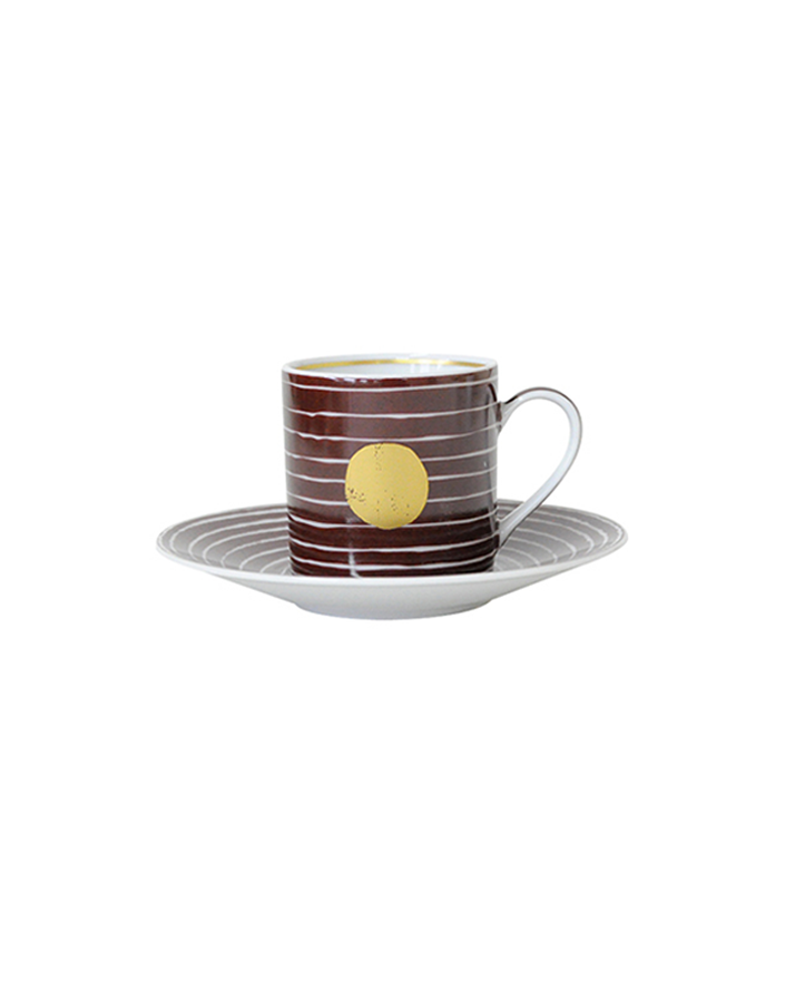 Aboro - Coffee Cup & Saucer Purple