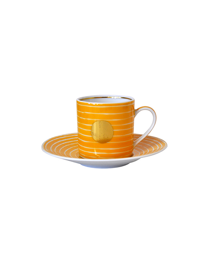 Aboro - Coffee Cup & Saucer Yellow