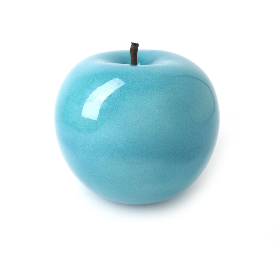 Apple Medium Plus turquoise glazed indoor
