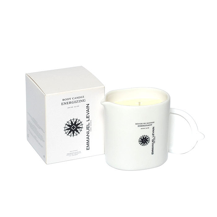 Energizing massage candle
