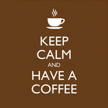 "Keep Calm and have a Coffee" napkins