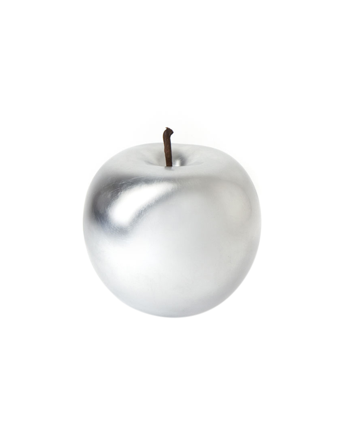 Plated Silver Apple Small