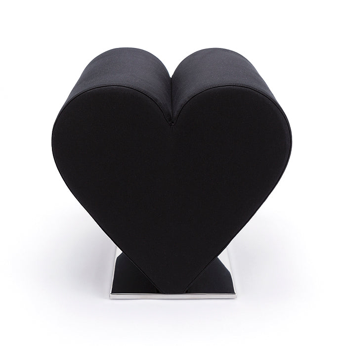 Black heart chair